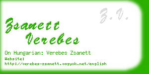 zsanett verebes business card